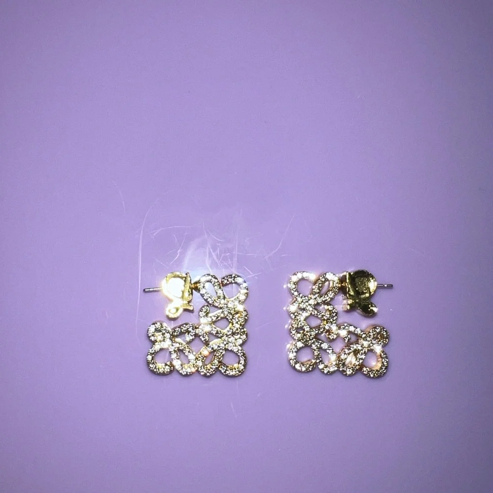 Elegant Gold and Silver Women's Earrings
